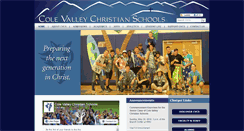 Desktop Screenshot of colevalleychristian.org